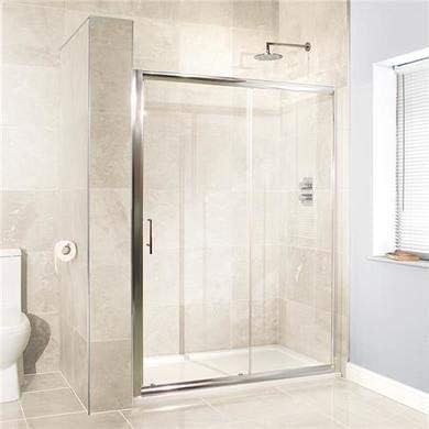 Sliding Shower Door 1200mm - 6mm Glass - Aquafloe Range