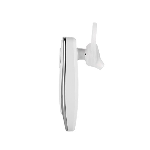 DISUNME Wireless Bluetooth Headset Built in Mic for all Bluetooth Smartphone and Can play 9 hours (White)