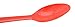 Long Red Disposable Soda / Ice Cream Sundae Spoons (50 Count)