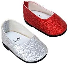 amazon red glitter shoes