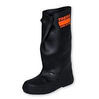 TREDS Super Tough 17" Pull-On Stretch Rubber Overboots for Rain, Slush, Snow and Construction, Size Large