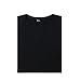 worboo Men's Crew Neck Comfort Fit Bamboo Viscose Undershirt - Ultra Soft for Home,Sports,Sleep (Large,Black)