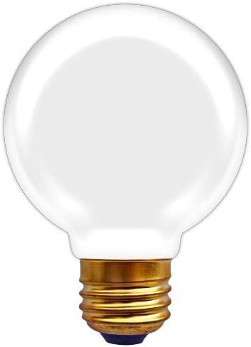 (G40/W/60/E26) Incandescent Vanity Globe G40 60W White E26 Base (Pack of 6)