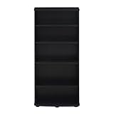 FURINNO Jaya 4-Tier Multimedia Storage Tower, Espresso