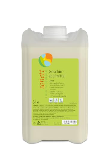 Lemon Dishwasher Detergent for Hand Washing, Pure Vegetable Surfactants