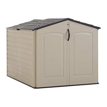 Amazon.com : Rubbermaid Outdoor Slide-Lid Storage Shed, 96 