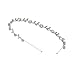 SWEETV Pearl Silver Bridal Headband-Single Hair Band Tiara Flower Wedding Headpiece Jewelry Bridal Hair Accessoires for Women