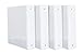 2 Inch 3 Ring Binders, Rugged Design for Home, Office, and School for 8.5 x 11 Paper, White, 4 Binders, Made in USA