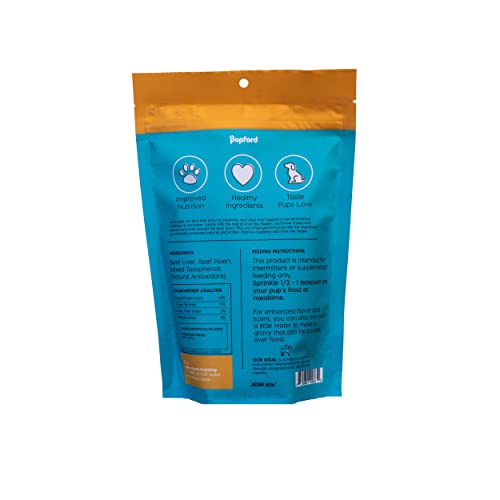 Pupford Over the Topper Freeze Dried Meal Toppers for Dogs & Puppies