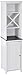 Sauder Caraway Linen Tower, Soft White finish
