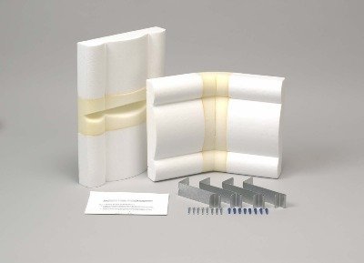 DIY Styrofoam No Sewing Avalon Cornice Bay Window Adapter 12 Inch Drop