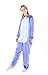 Griong Fit Snug Adult Onesie Costume Pajamas, Unisex Flannel Cosplay Animal One Piece Halloween Sleepwear Homewear Blue