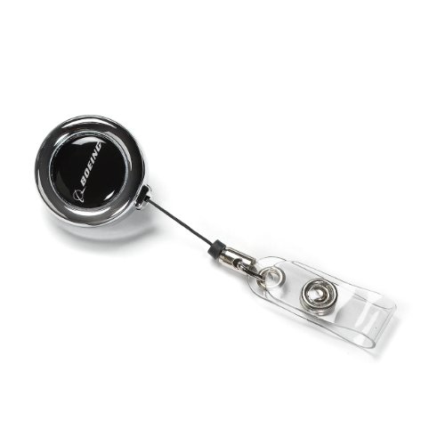 Chrome Clip-On Badge Holder