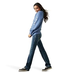 Ariat Female Ariat Logo Hoodie Blue Heather Medium