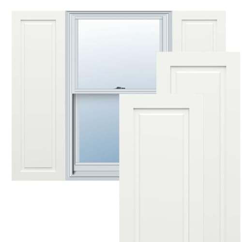 Ekena Millwork TFP001RP12X083UN True Fit PVC, Unfinished Single Raised Panel Sh…