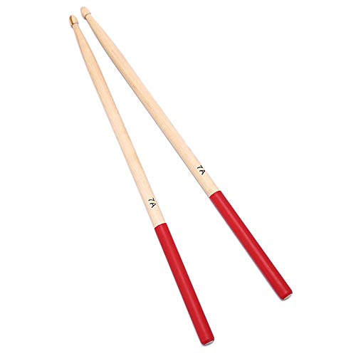 7A Drumsticks, 5 Pair Drum Sticks Maple Wood Drumsticks Drum Accessories Wood Tip Drumstick Multi Color for Kids Children Students Adults and Beginners - Thumbnail 4