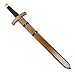 Warm Hearth Gifts Children's Wooden Toy Medieval Knight Sword for Costume and Play - with Real Wooden Sheath.