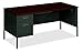 HON Metro Classic Laminate Office Desk - Left Pedestal Desk with File Drawer, 66