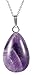 1pcs Adabele Genuine Sterling Silver Gemstone Pendant Necklace 18 inch Natural Healing Crystal Chakras Stone Hypoallergenic Nickel Free Fine Women Jewelry