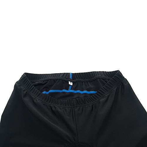 Mens Bike Shorts, 9d Gel Padded Cycling Shorts with Zipper Pocket, Quick Dry MTB Liner Shorts, Pants with Anti-Slip Leg Grips (XL)