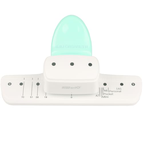 KW-triO 3-Lochstanzer, 4 mm Durchmesser, Papierstanzer für Sammelalben, Notizbücher, Taschenbücher (3 Löcher mit 4 mm Durchmesser)