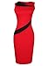 Mooncolour Womens Sleeveless Back Zip Bodycon Pencil Dress