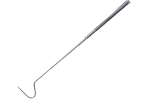 SUPVOX Stainless Steel Retractable Snake Hook Telescopic Tool for Safely Handling Small Snakes and Reptiles in Home or Field 