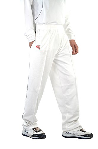 C&W Cricket World Men/Boys/Youth Matrix White Dryfit Uniform Dress Complete Suit Sports Wear T-Shirt White Half Sleeves with Full Length White Trouser Pant Full Uniform Choose Size (36) - Thumbnail 2