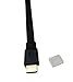 CERRXIAN HDMI Extension Cable 1FT Flat Slim High Speed HDMI Extender Cable A Male to A Female Cord(Black)