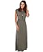 3269-KHA-14: KRISP Maxi Dress,Khaki,UK 14/US 10