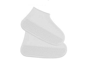 Taoqidiannao Waterproof Shoe Covers Reusable Silicone Rubber No-Slip Overshoes Rain Protectors for Men, Women and Kids