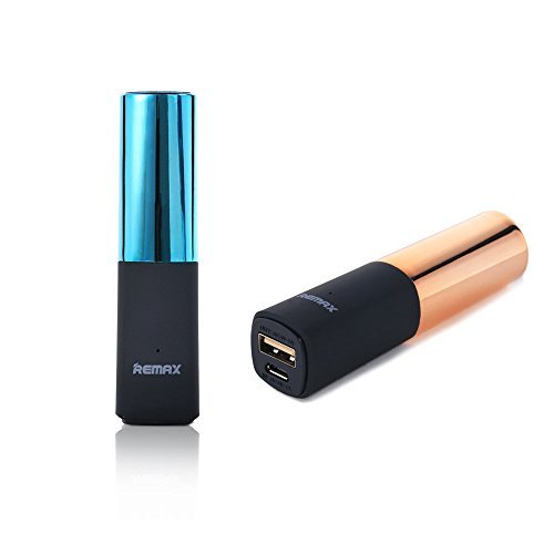 Remax power bank,2400mah mini portable charger lipstick…
