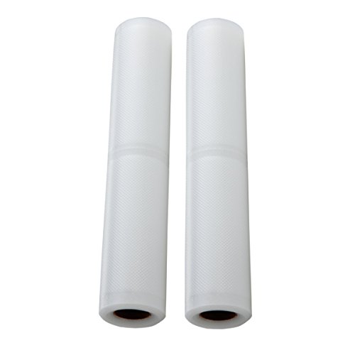 2 Vacuum Food Sealer Perforated Portion Pouch Rolls 28cm x 5m Each Like