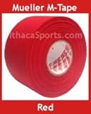 M-Tape Colored Athletic Tape - Red, 1 Roll