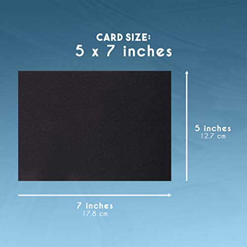 Card Stock, Black Stationary Paper for Post Cards and Crafts (5 x 7 In, 150 Pack) - Thumbnail 4