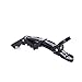 Mokale 6pcs Salon Croc Hair Styling Clips-Sectioning Plastic Alligator Hair Clip For Thick Hair-Non-Slip DIY Accessories Hairgrip for Women and Girls (Black)