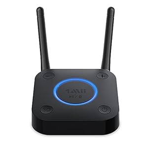 1Mii HiFi B0301-A Draadloze audio-adapter, Bluetooth 5.0-ontvanger met 3D Surround aptX optische RCA AUX 3,5 mm coaxiaal…