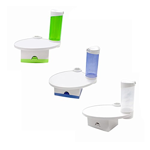 SoHome 1Set Dental Chair Accessories Mounted Tray with Tissue Box Disposable Cup Holder New (Green)