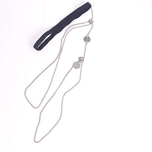 image for Evazen Bohe Layering Coin Leg Chain Silver Crossover Tassel Thigh Leg 