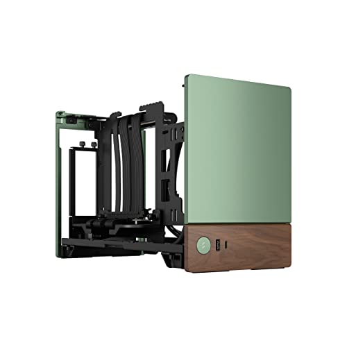 Fractal Design Terra Jade - Wood Walnut Front Panel - Small Form Factor - Mitx Gaming Case – Pcie 4.0 Riser Cable – Usb Type-C - Anodized Aluminum Panels - View 12