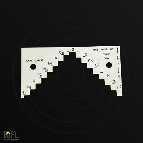 TOFL Table Saw, Circular Saw Depth Gauge Step Gauge for Setting