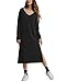 SUNNYME Women's Long Sleeve Pullover Drawstring Sweatshirt Casual Midi Hoodie Dress primary