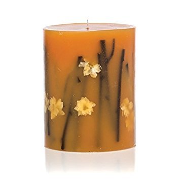 Rosy Rings Honey Tobacco Round Scented Candles, 6.5"
