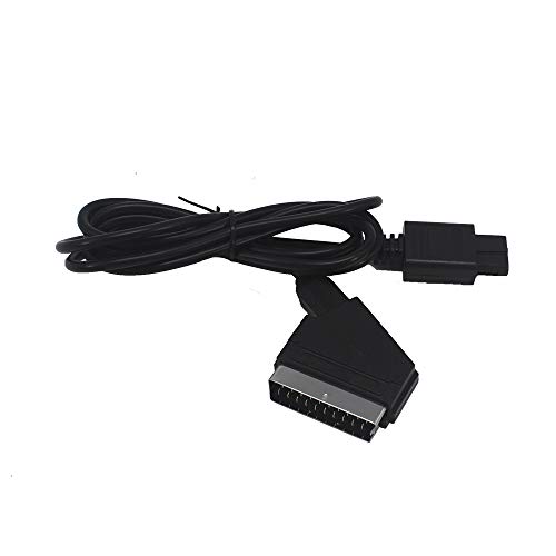 Coolayoung RGB Scart Cable for Nintendo SNES GameCube N64 NTSC, 6ft/1.8m RGB Cable