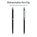 amPen Stylus - Hybrid 2-in-1 Touchscreen Stylus and Ink Pen (2-Pack, Black and Brushed Aluminum)