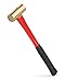 TEKTON 24 oz. Jacketed Fiberglass Brass Hammer | 30904