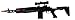 Super Action Toy Gun M14 Sniper Rifle w/Lights, Sounds, Scope Attachment, Vibrating Recoil Action, Ultraviolet Blue Light Piece, Extending Stock Attachment