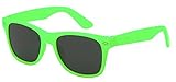 Kids Childrens 80's Classic Retro Sunglasses - Variety of styles and colors (Green)