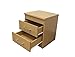 Hodedah 2 Drawer Nightstand, Beech