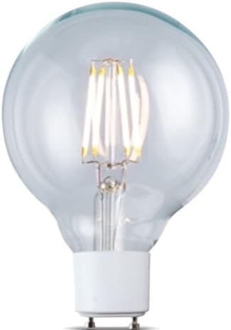 Archipelago Dimmable LED Filament Globe (G25) Light Bulb, Clear Glass, 3.5 Watt, Bi-Pin Base (GU-24), 2700K (Warm White), Omnidirectional, UL Listed